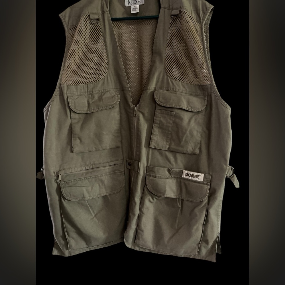 Domke Photogs Safari Photo Fishing Outdoor Vest Khaki XL
